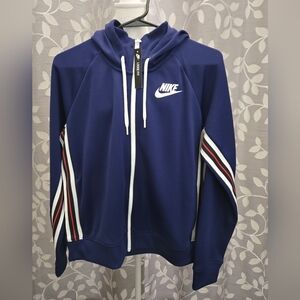 Nike Blue Zip-Up Hoodie